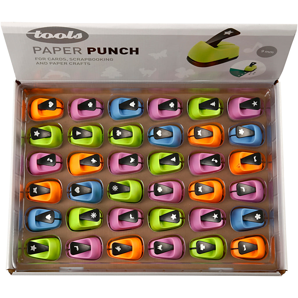 Paper Punches, every day, size 9 mm, Content may vary , 36 pc/ 1 pack [HOB-11444]