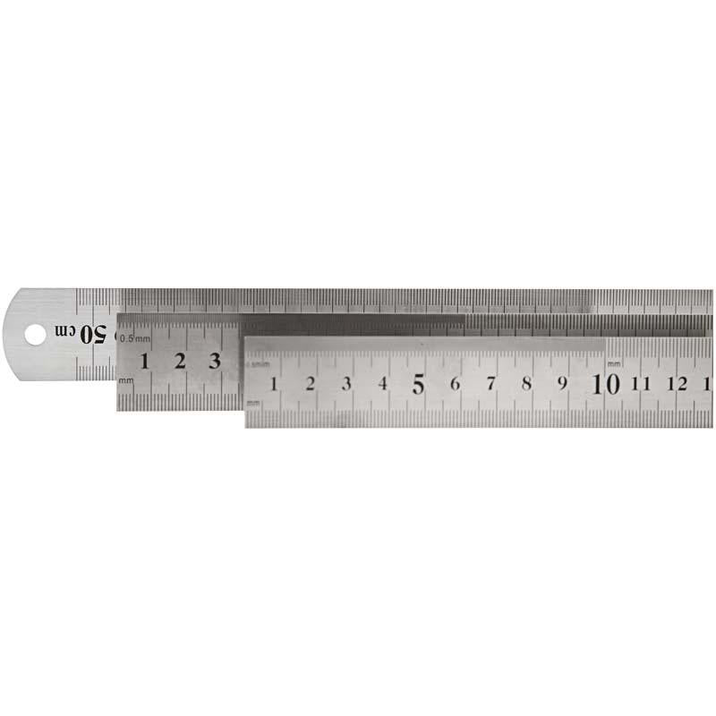 Steel ruler, L: 30 cm, 1 pc [HOB-11709]