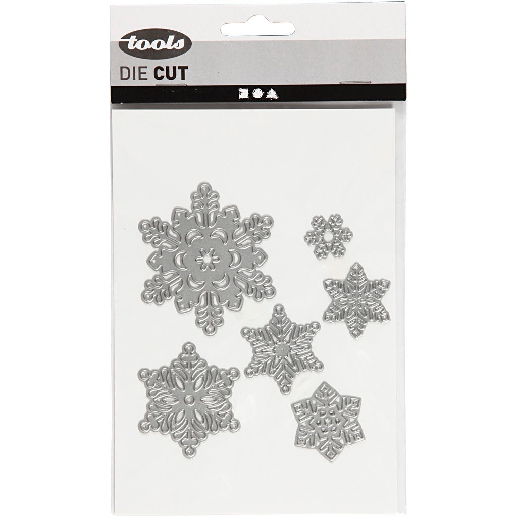 Die Cut, snowflake, dia. 2-6 cm, 1 pc [HOB-11757]