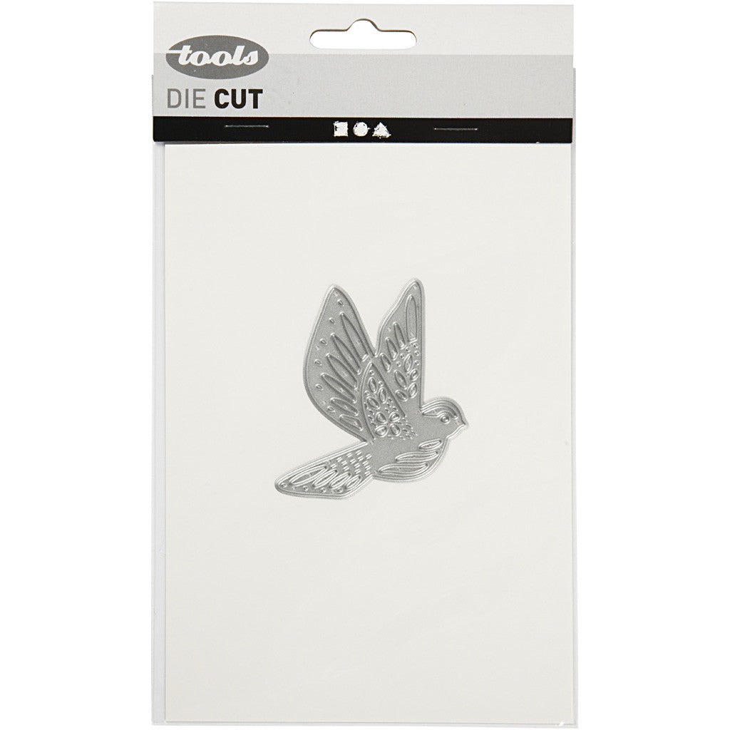 Die Cut and Embossing Folder, bird, size 5,6x6 cm, 1 pc [HOB-11788]