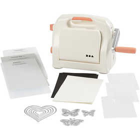 Die Cut and Embossing Machine Starter Kit, A5, sheet 155x210 mm, 1 set [HOB-11794]