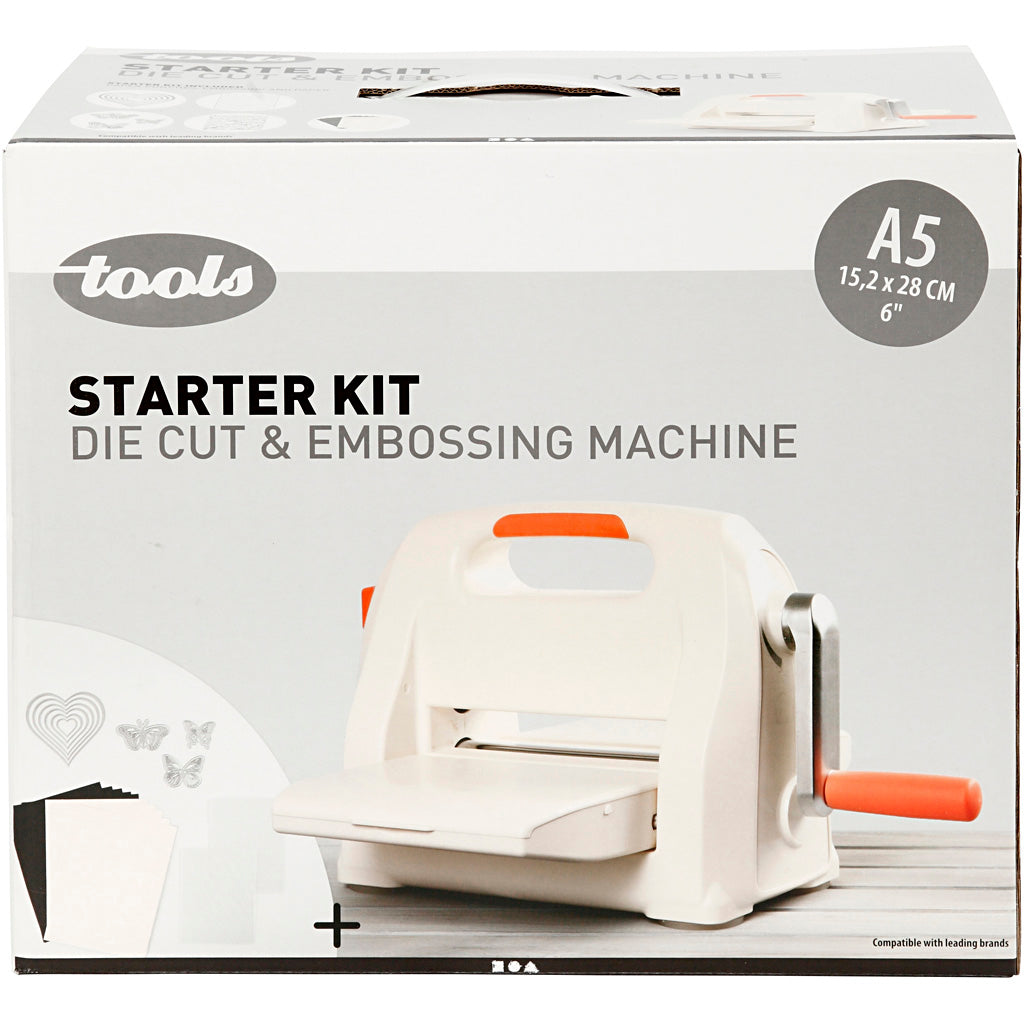 Die Cut and Embossing Machine Starter Kit, A5, sheet 155x210 mm, 1 set [HOB-11794]