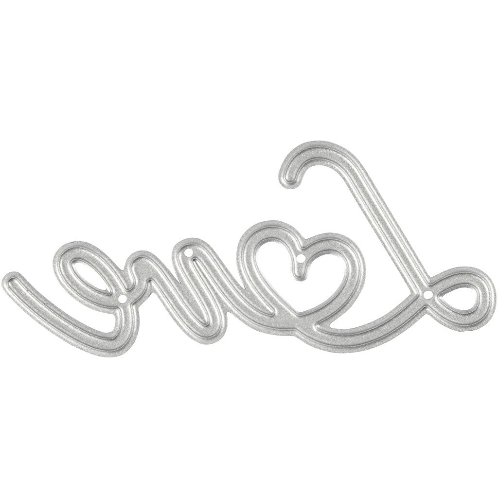 Die Cut, Love, size 69x30,5 mm, 1 pc [HOB-118003]