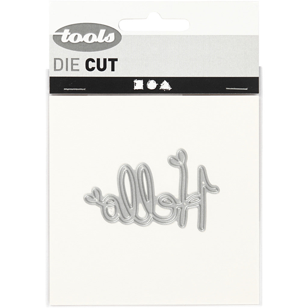 Die Cut, Hello, size 59x36 mm, 1 pc [HOB-118004]