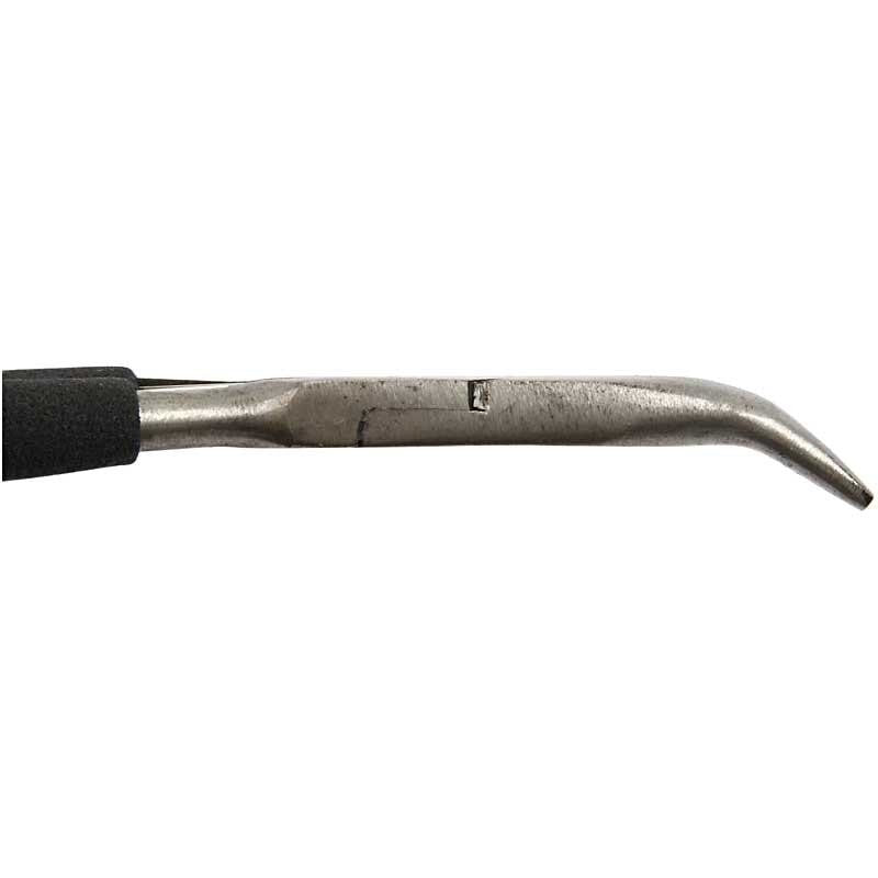 Bent Needle-Nose Pliers, L: 12,4 cm, 1 pc [HOB-13020]