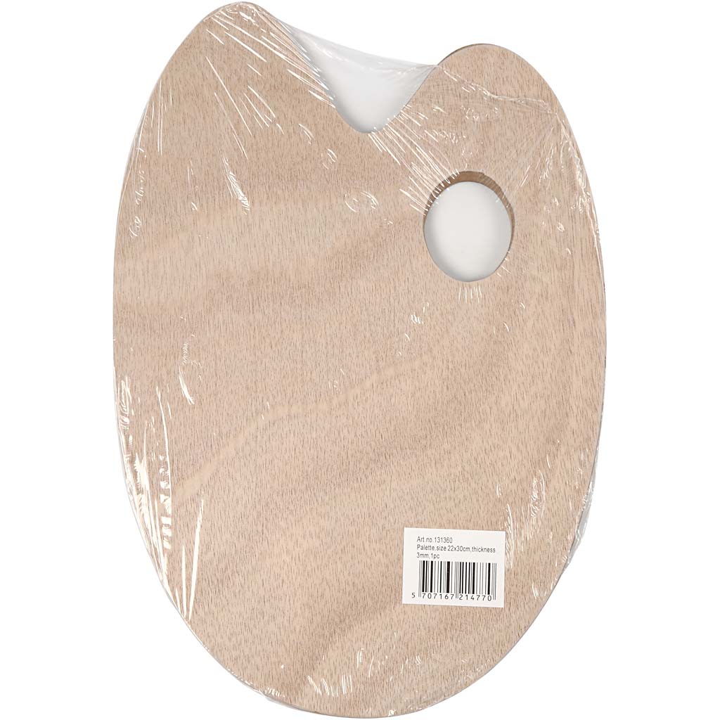 Artist palette, size 20x30 cm, 1 pc [HOB-131360]