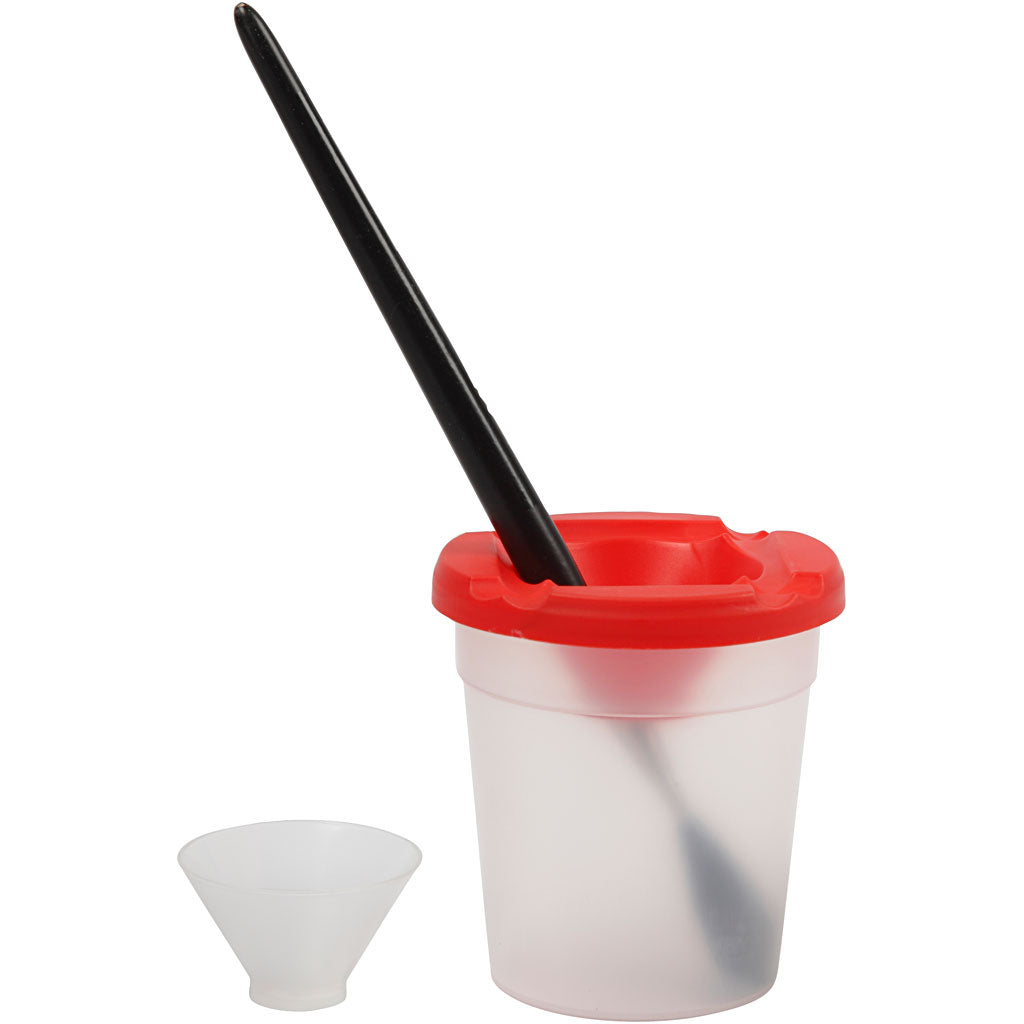 Non-Spill Paint Pot, H: 8,5 cm, dia. 8 cm, 250 ml, 1 pc [HOB-131760]