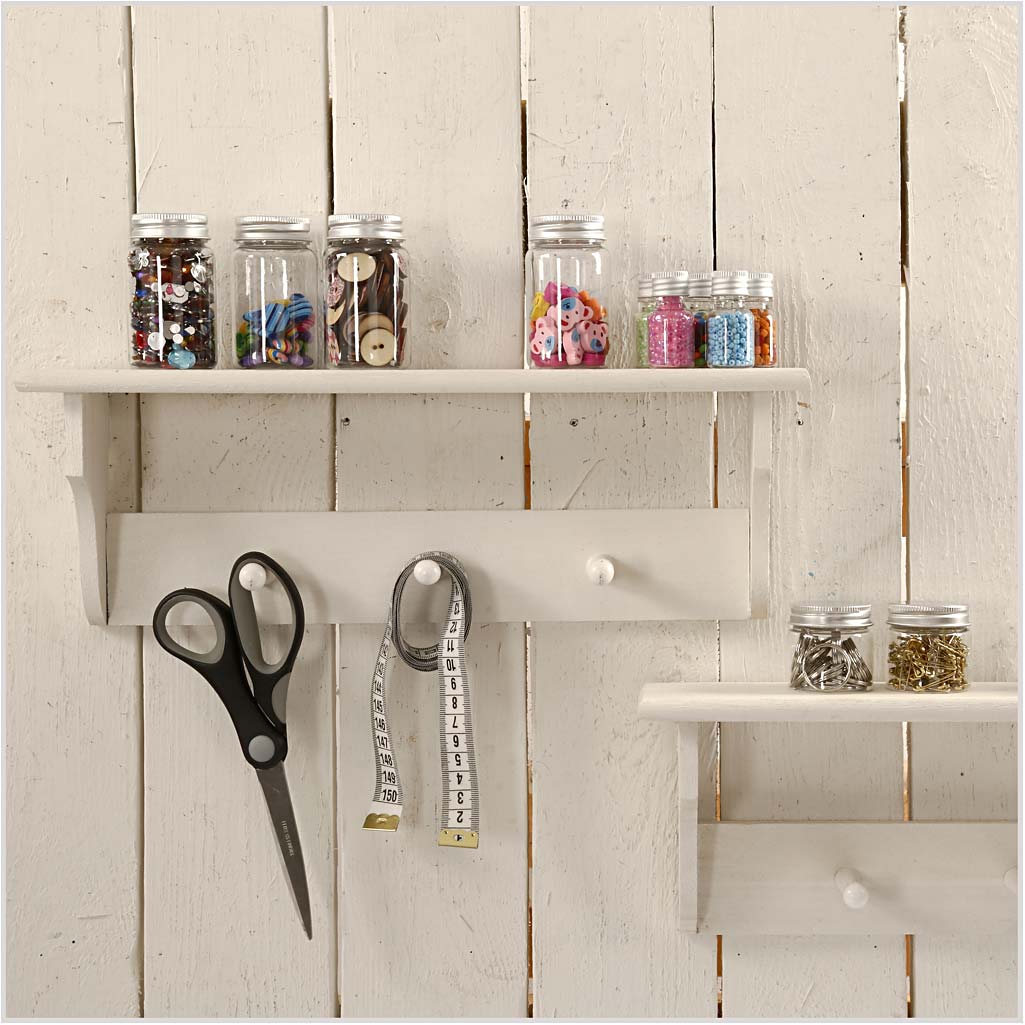 Plastic Jar with Screw-on Lid, H: 35 mm, dia. 40 mm, 35 ml, 10 pc/ 1 pack [HOB-13178]