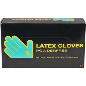 Latex Gloves, size small, 100 pc/ 1 pack [HOB-13222]