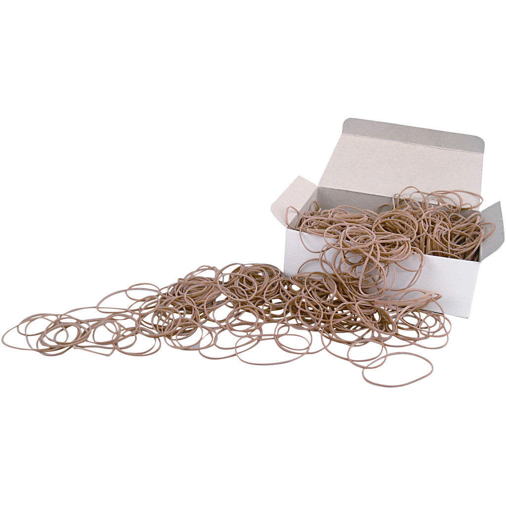 Rubber Bands, dia. 5-8 cm, thickness 1 mm, ca. 1600 pc, 500 g/ 1 pack [HOB-13230]