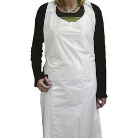 Disposable Aprons, H: 110 cm, W: 80 cm, white, 100 pc/ 1 pack [HOB-13240]