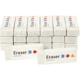 Eraser, size 62x22x10 mm, 20 pc/ 1 pack [HOB-14132]