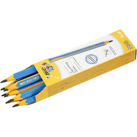 Kids Pencil, L: 14 cm, thickness 10 mm, lead 4 mm, 12 pc/ 1 pack [HOB-14175]