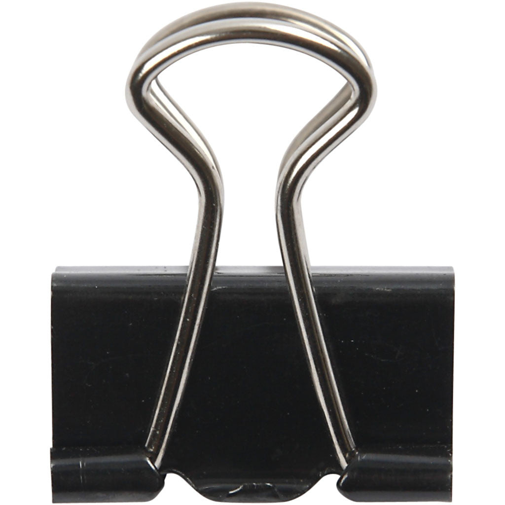 Foldback Clips, W: 19 mm, black, 40 pc/ 1 pack [HOB-14208]