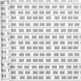 Gift wrap, bathhouse, W: 70 cm, 80 g, black, white, 4 m/ 1 roll [HOB-190140]