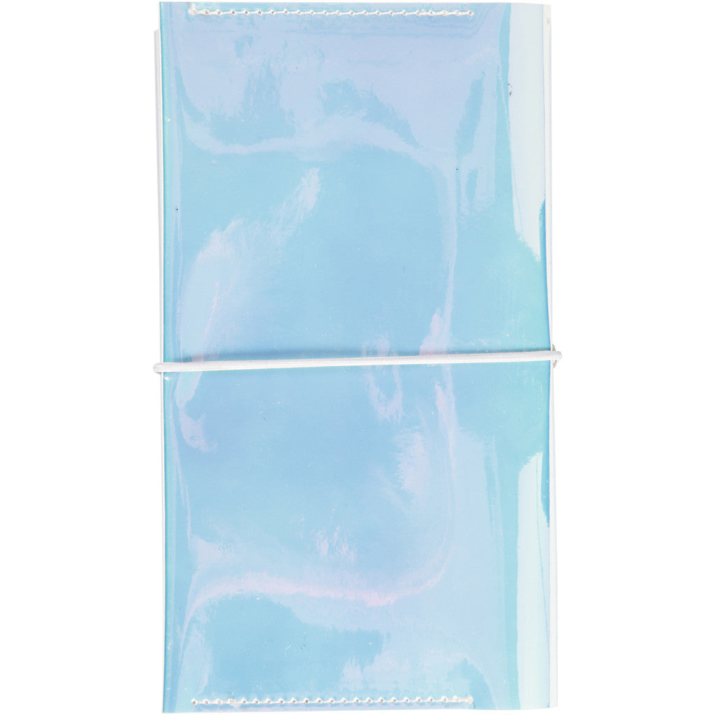 Planner, size 10x18x1,5 cm, elastic closure, holographically, 1 pc [HOB-192664]