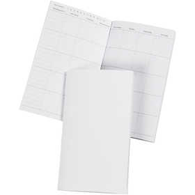 Notebook, size 9,5x16,6 cm, Number of pages 34, 100 g, white, 1 pc [HOB-192667]