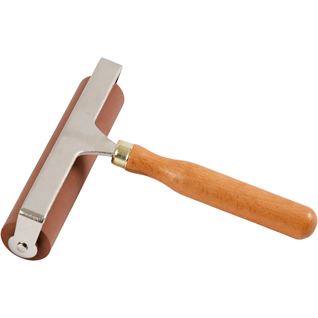 Rubber Roller/Lino Roller, W: 14,70 cm, dia. 3 cm, 1 pc [HOB-38225]