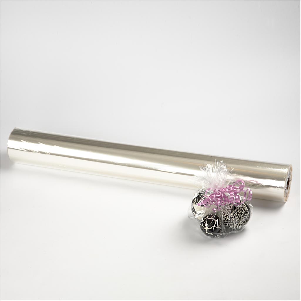 Cellophane, W: 70 cm, thickness 25 my, 200 m/ 1 roll [HOB-20342]
