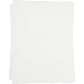 Transfer Sheet, sheet 21,5x28 cm, for dark and light textiles, white, 3 sheet/ 1 pack [HOB-207010]