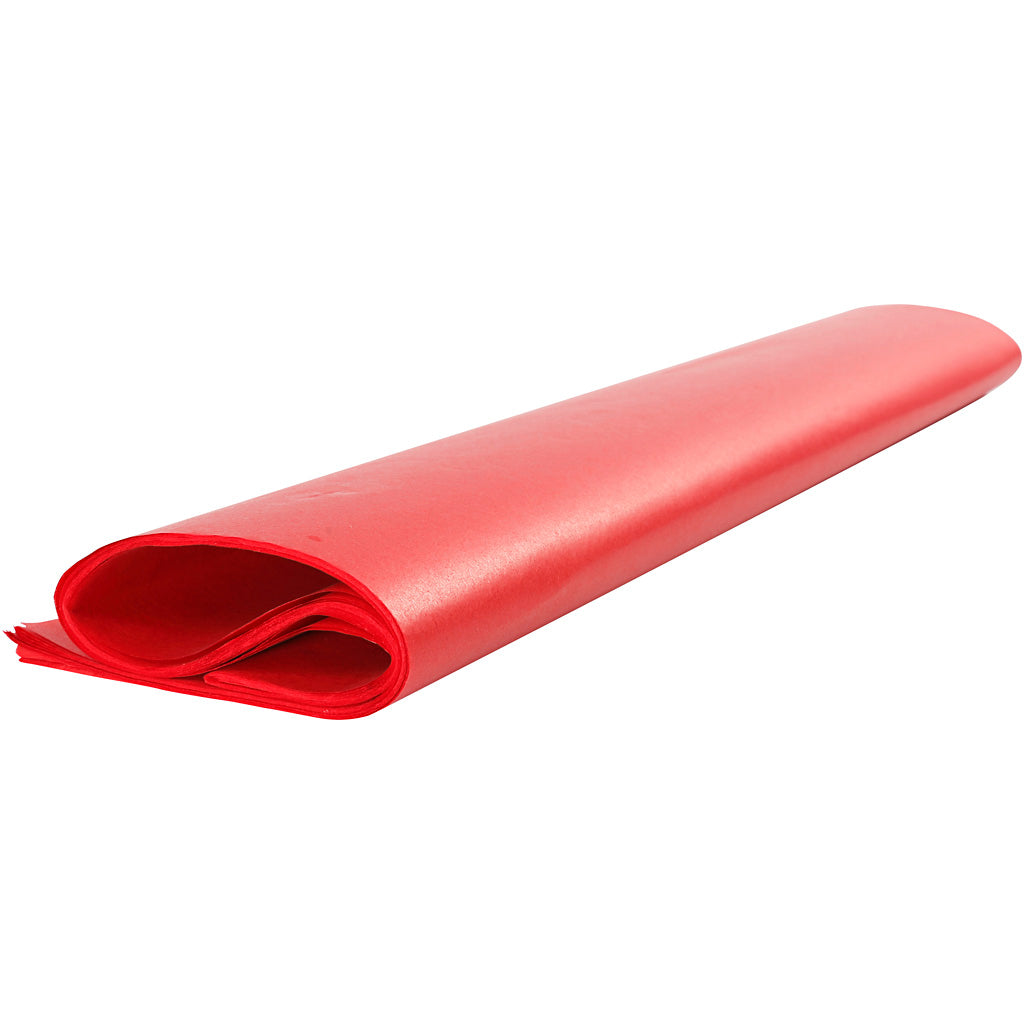 Tissue Paper, sheet 50x70 cm, 14 g, red, 25sheets [HOB20863]