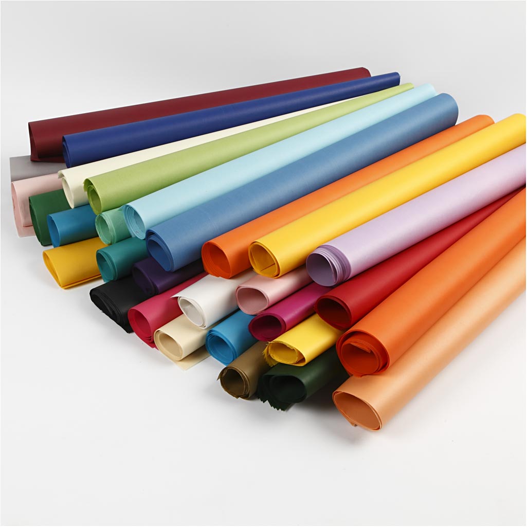 Tissue Paper, sheet 50x70 cm, 14 g, asstd colours, 300mixed sheets [HOB20906]
