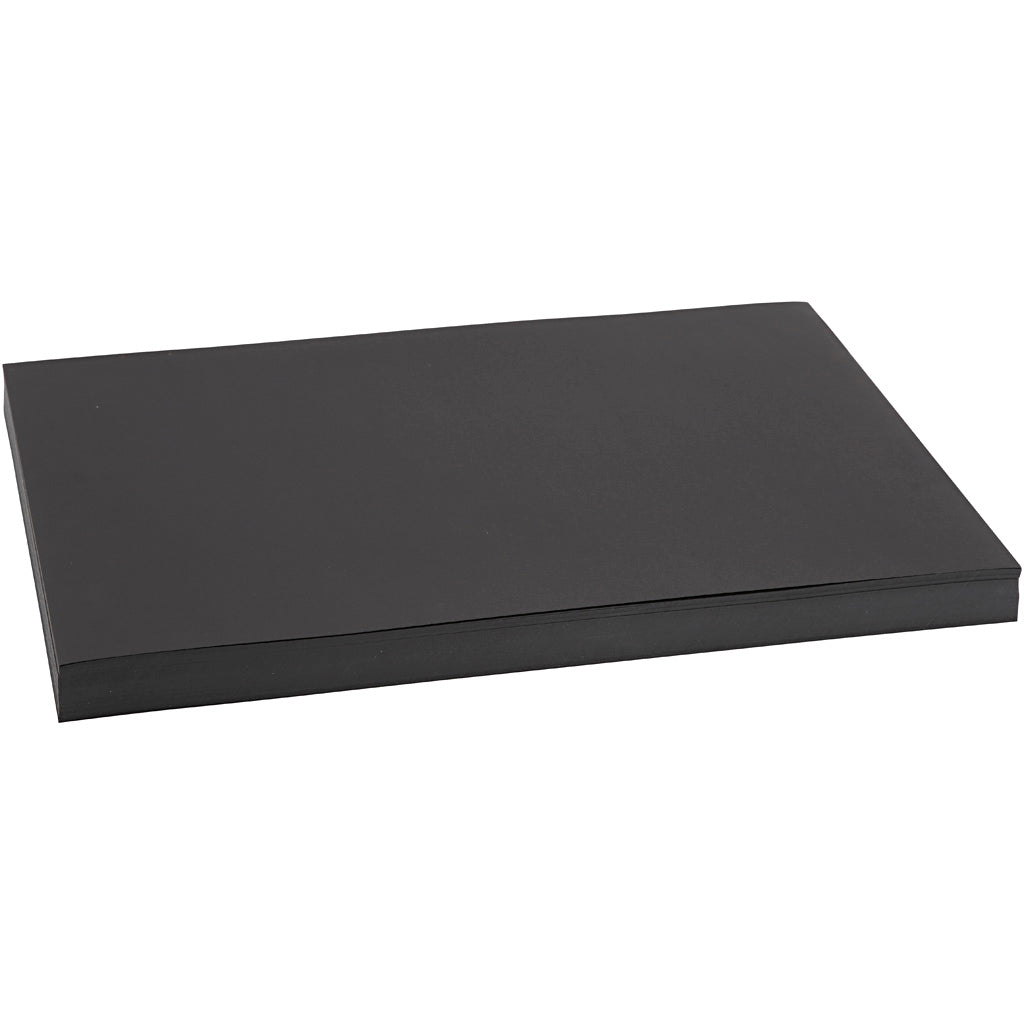 Card, A3, sheet 297x420 mm, 200 g, black, 100 sheet