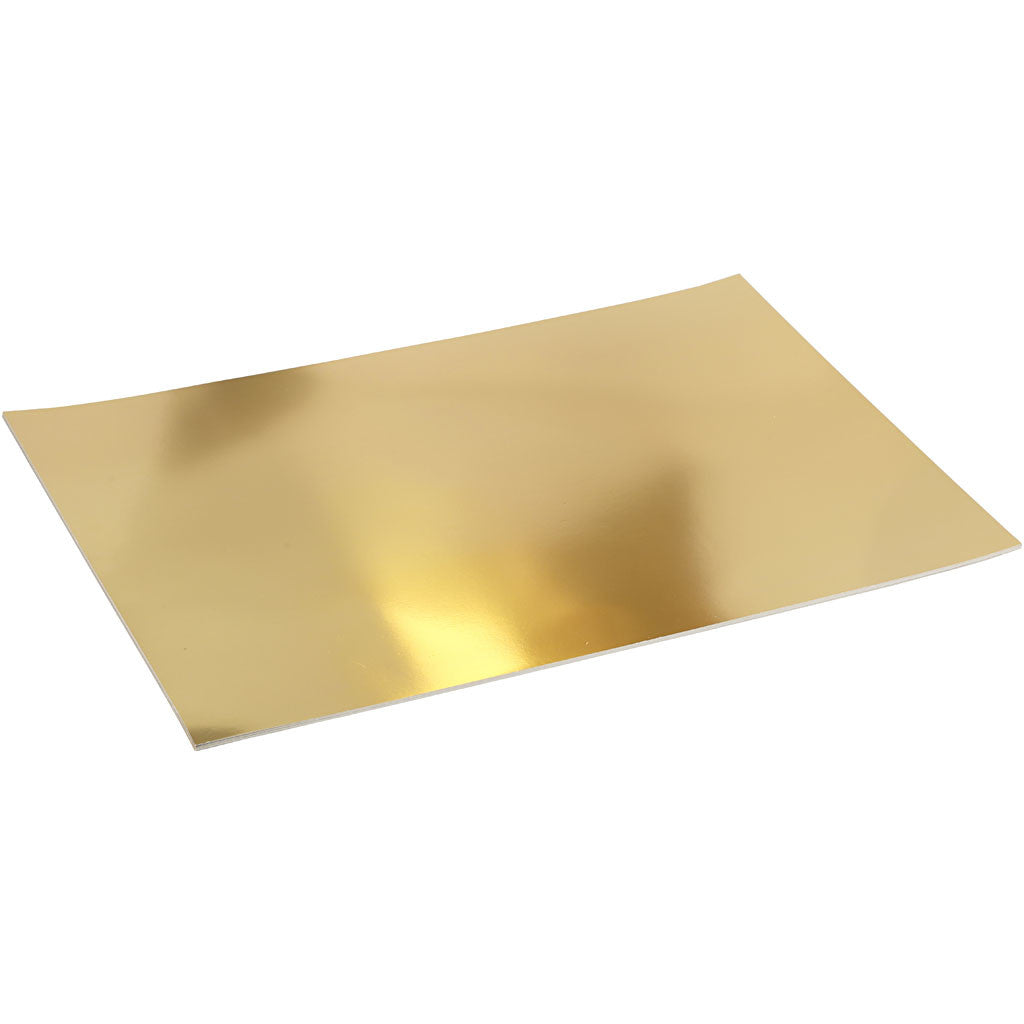 Metallic Foil Card, A2 420x600 mm,  280 g, gold, 10sheets