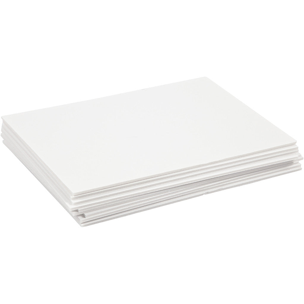 Foam board, A4, sheet 210x297 mm, thickness 3 mm, white, 10 sheet/ 1 pack [HOB-22085]