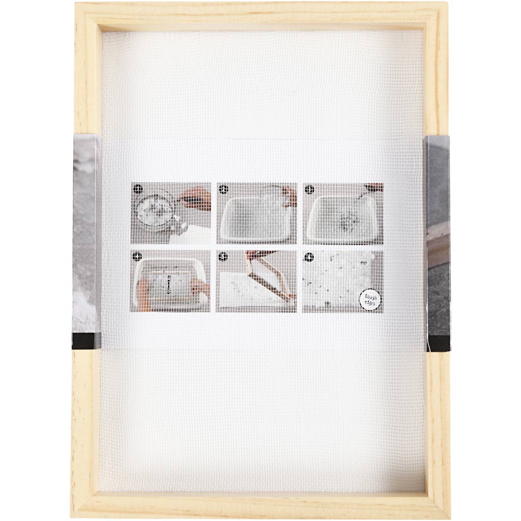 Paper Making Frame Mould, A5, size 23x17x2cm cm, 20 mesh, 1 pc [HOB-22797]