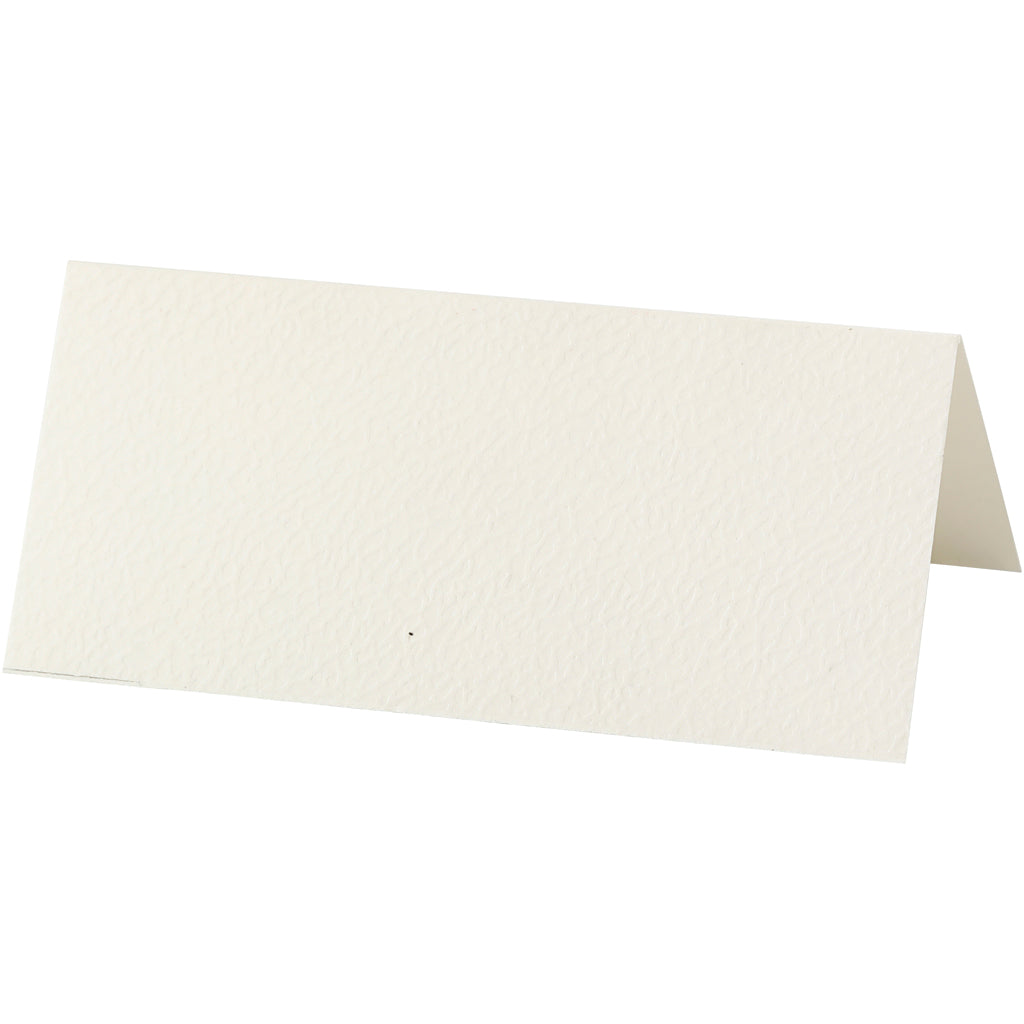 Table place cards, size 9x4 cm, 220 g, off-white, 20 pc