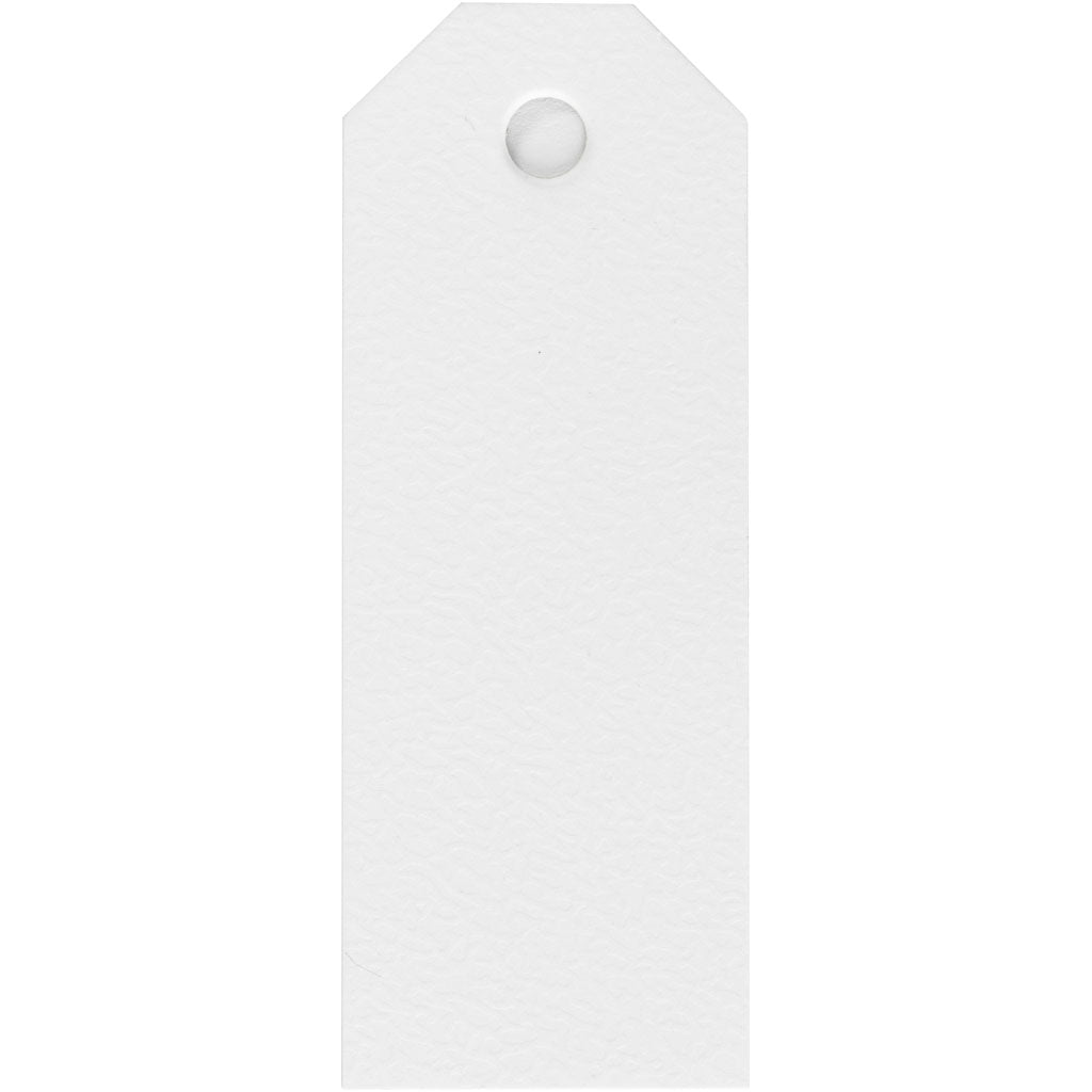 Manila Tags, size 3x8 cm, 220 g, white, 20 pc