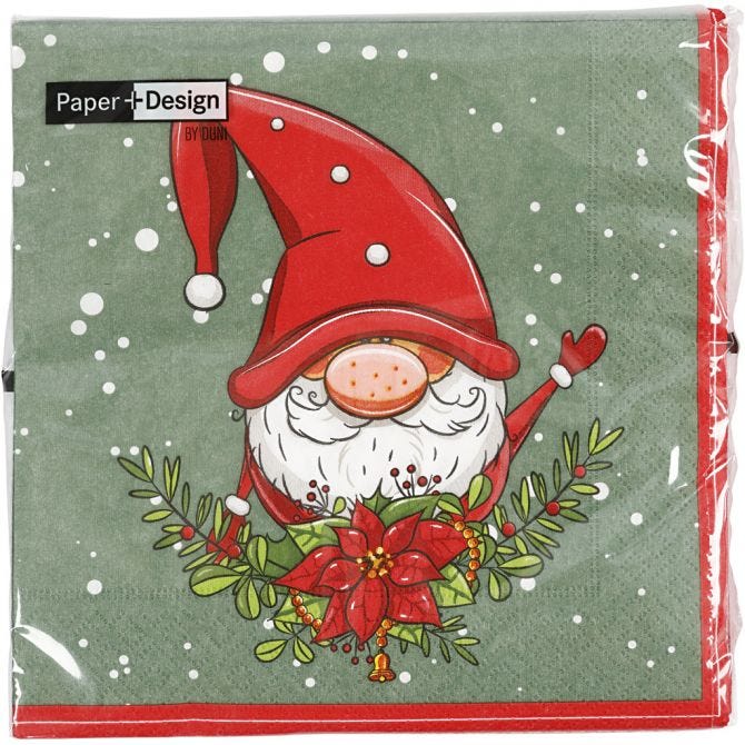 Napkins, Elf , size 33x33 cm, 20 pc/ 1 pack [HOB-234728]