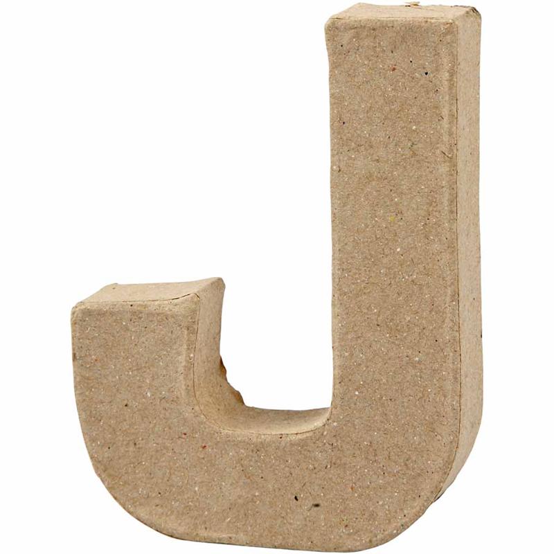 Letter, J, H: 10 cm, W: 8 cm, thickness 1,7 cm, 1 pc [HOB-26648]