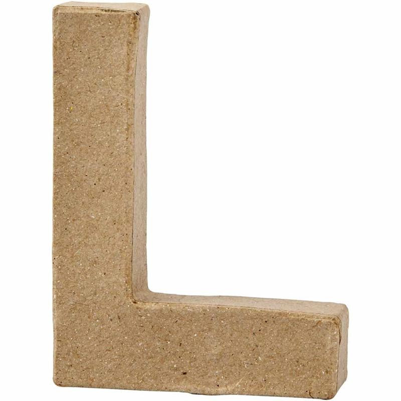 Letter, L, H: 10 cm, W: 7,5 cm, thickness 1,7 cm, 1 pc [HOB-26650]