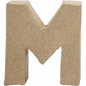 Letter, M, H: 10 cm, W: 9 cm, thickness 1,7 cm, 1 pc [HOB-26651]