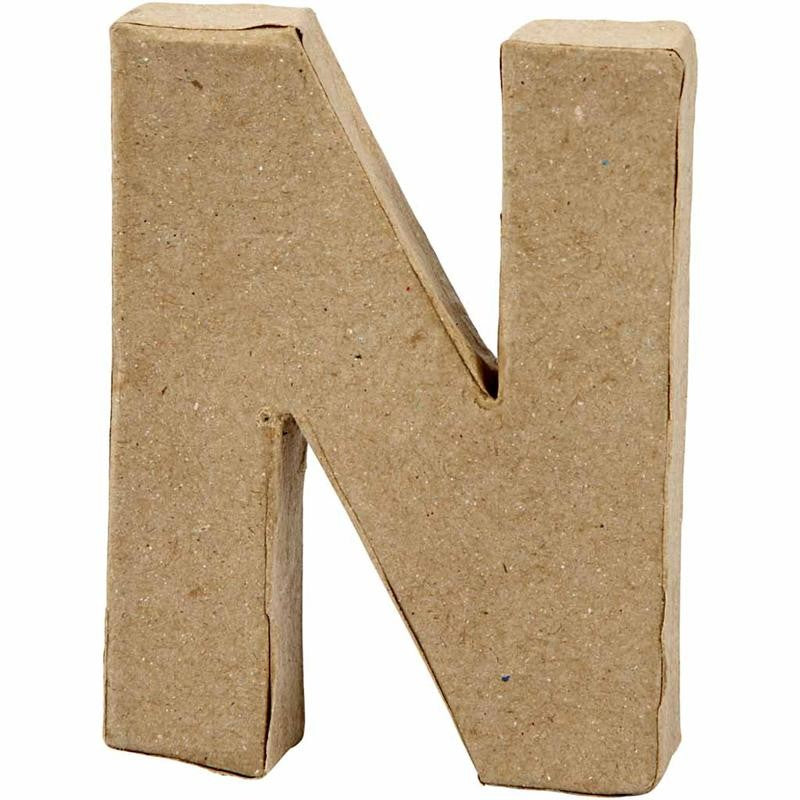 Letter, N, H: 10 cm, W: 7,8 cm, thickness 2 cm, 1 pc [HOB-26652]