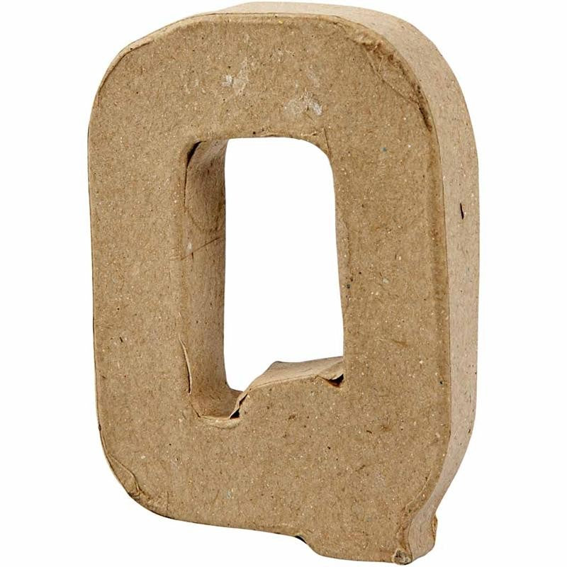Letter, Q, H: 10 cm, W: 7,8 cm, thickness 1,7 cm, 1 pc [HOB-26655]