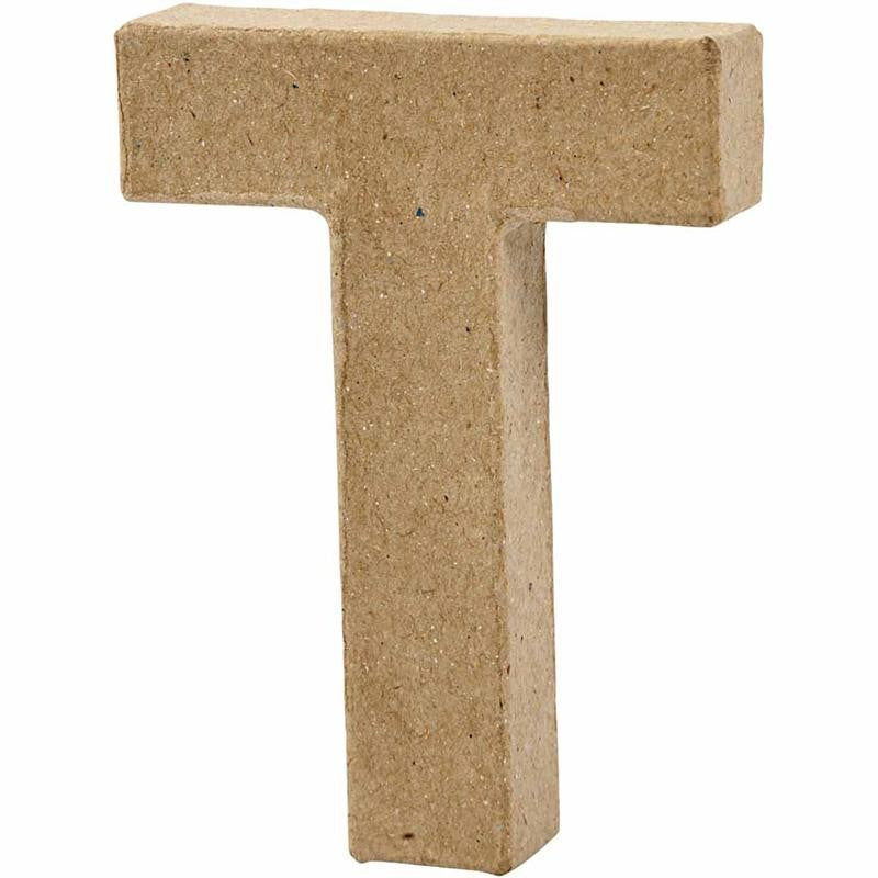 Letter, T, H: 10 cm, W: 7,8 cm, thickness 1,7 cm, 1 pc [HOB-26658]