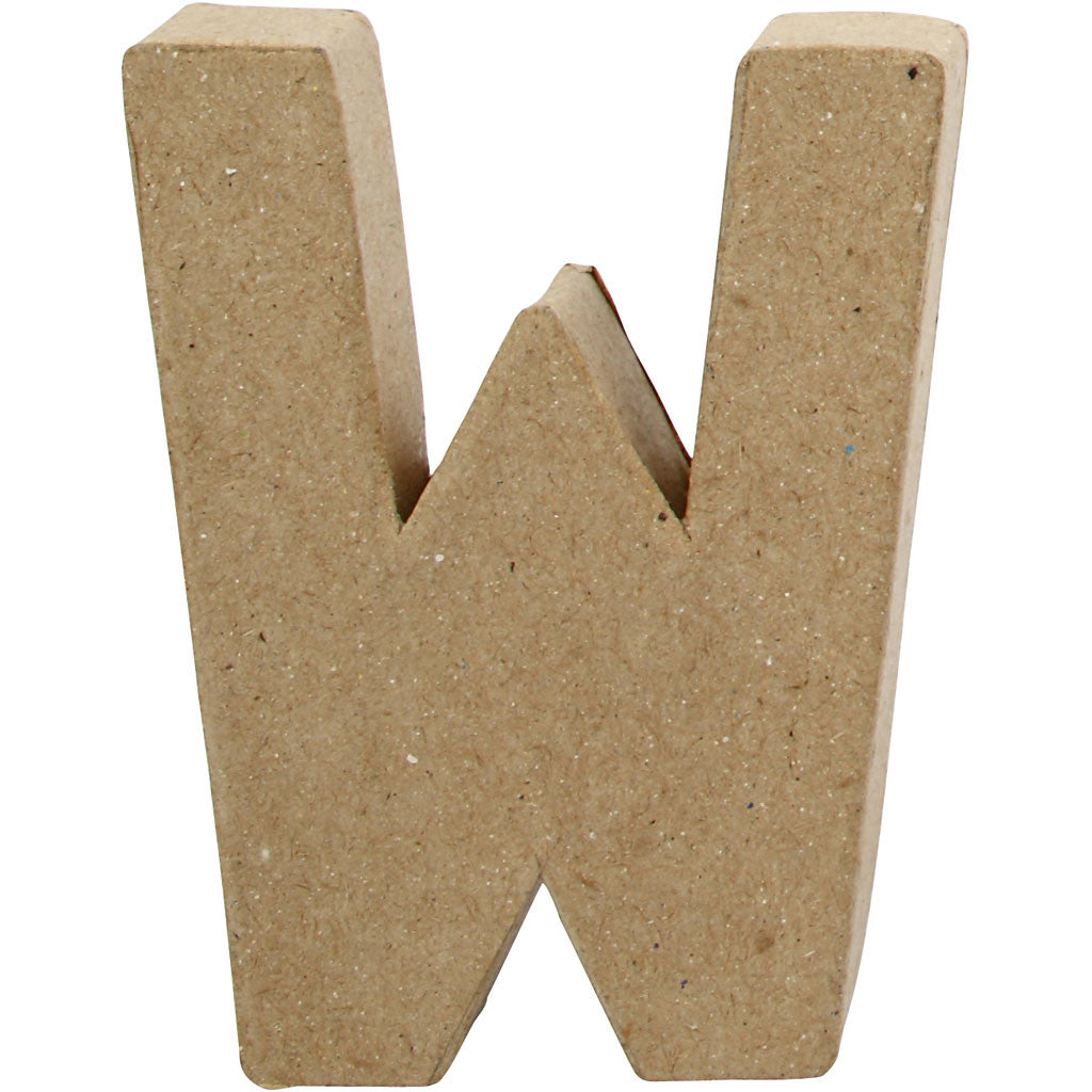 Letter, W, H: 10 cm, W: 8,3 cm, thickness 1,7 cm, 1 pc [HOB-26661]