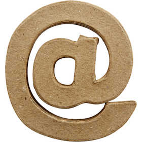 Symbol, @, H: 10 cm, W: 9 cm, thickness 1,7 cm, 1 pc [HOB-26665]