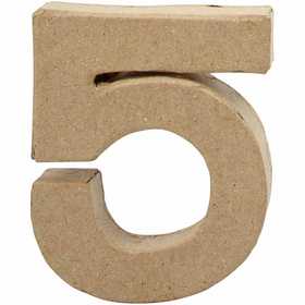 Number, 5, H: 10 cm, W: 8,5 cm, thickness 1,7 cm, 1 pc [HOB-26672]