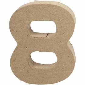 Number, 8, H: 10 cm, W: 7,6 cm, thickness 1,7 cm, 1 pc [HOB-26675]