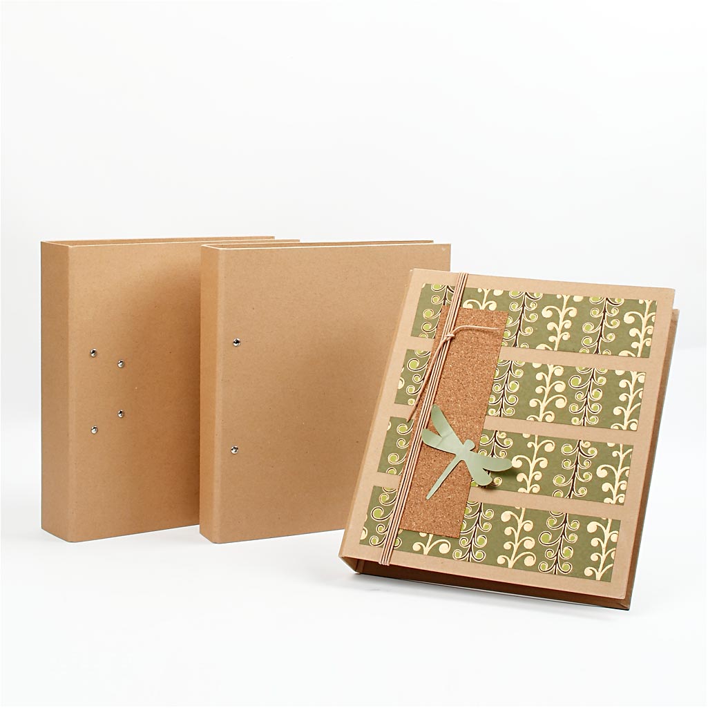 Ring binder, W: 50 mm, size 28x31,5 cm, 2 rings, natural, 1 pc [HOB-26764]