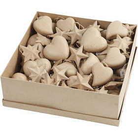 Christmas Ornaments, dia. 8 cm, 80 pc/ 1 pack [HOB-26788]