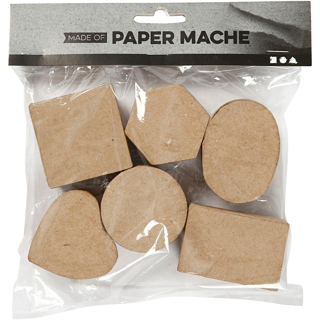 Mini Boxes, H: 3 cm, dia. 4-6 cm, 6pc/ 1 pack [HOB-268003]