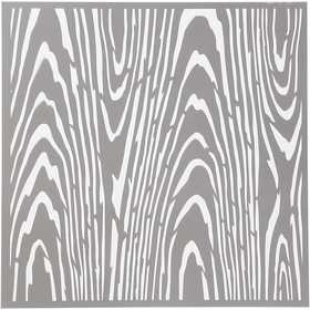 Stencil, wood grain texture, size 30,5x30,5 cm, thickness 0,31 mm, 1 sheet [HOB-27087]