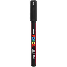 Posca Marker, no. PC-1MR, line 0,7 mm, extra-fine, black, 1 pc [HOB-272046]