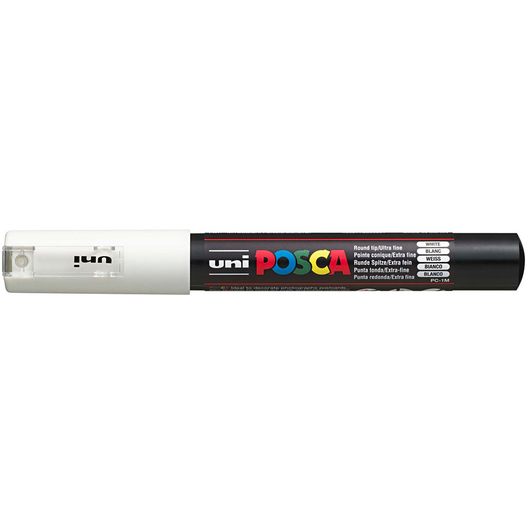 Posca Marker, no. PC-1M, line 0,7 mm, extra-fine, white, 1 pc [HOB-273052]