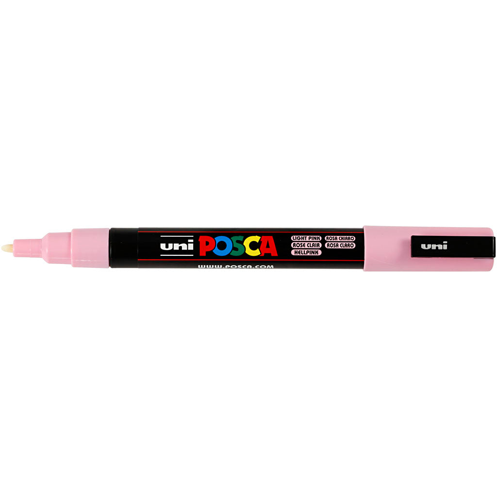 Posca Marker, no. PC-3M, line 0,9-1,3 mm, fine, light pink, 1 pc [HOB-274029]